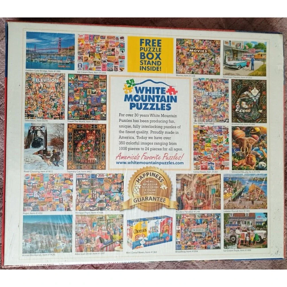 White Mountain Curious Kittens 1000 Piece Puzzle by Steve Read #1414 New Sealed